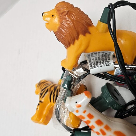 Zoo Safari Wild Animal String Light Jungle Giraffe Zebra Elephant Tiger Works - Picture 9 of 12